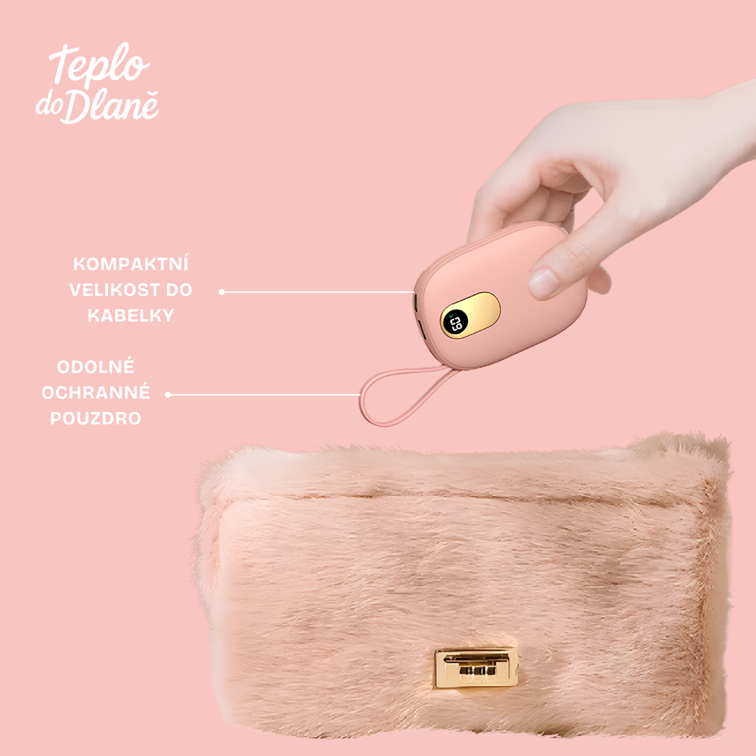 TeploDoDlaně®: Designový Ohřívač Rukou & Powerbanka